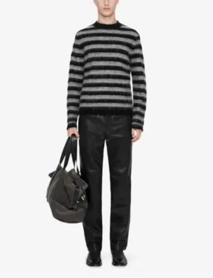 ALLSAINTS Harry Striped Wool And Mohair-Blend Jumper detail 2