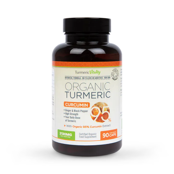 Turmeric Vitality Organic Turmeric Curcumin95 90 Capsules – Vitamins & Supplements > Supplements > Plant Sourced Supplements > Turmeric