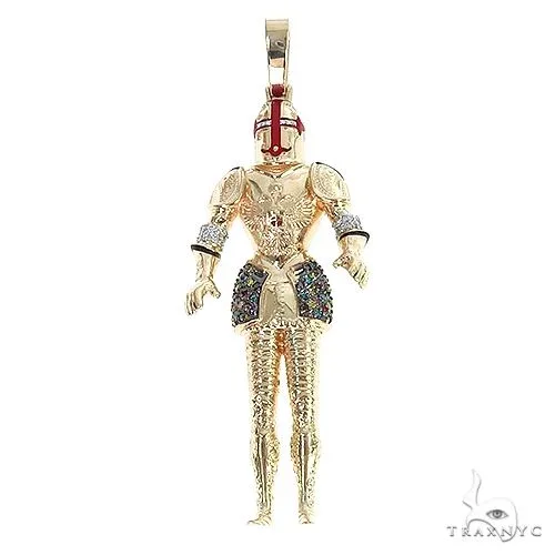 RINA - For Him CUSTOM Custom Made Medieval Knight Pendant 66530 in Rose Gold – Pendant