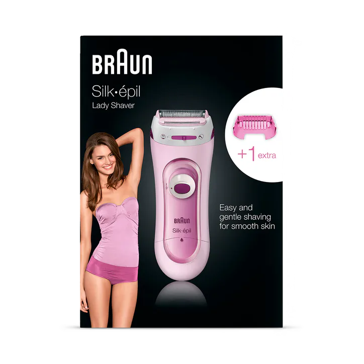 BRAUN Silk-épil Lady Shaver 5-100 Pink - Electric Shaver and Trimmer System