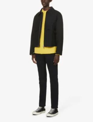 NUDIE JEANS Lean Dean slim-fit tapered stretch-denim jeans - 34/30 in Black Skies, additional product view 2
