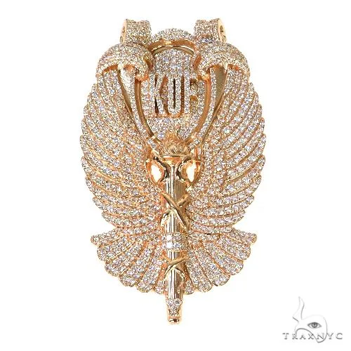 RINA - For Him CUSTOM KOF Torch Symbol Diamond Pendant 67379 in Rose Gold – Pendant