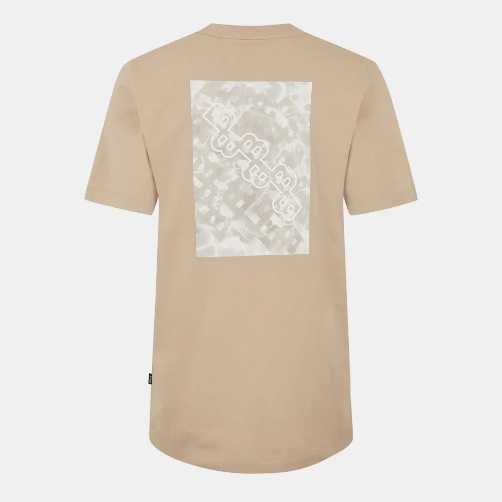 Boss Men's HTaut 81 Black Cotton T-Shirt in Light Beige 275 – Clothing