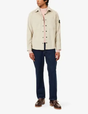STONE ISLAND Micro-Corduroy Compass-Badge Cotton Shirt detail 2