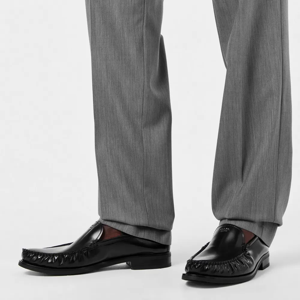 Prada Mens Foil Loafers detail 3