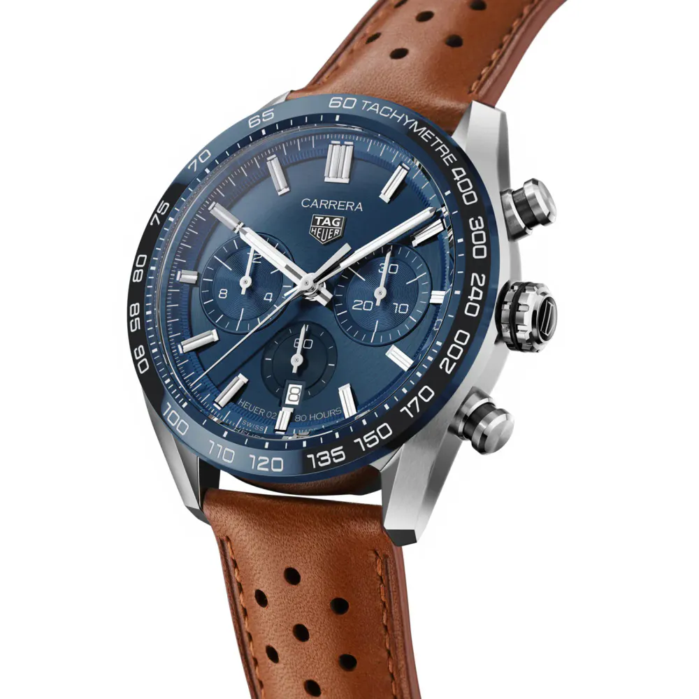 TAG Heuer Carrera Chronograph 44mm Mens Watch in Blue, additional product view 2