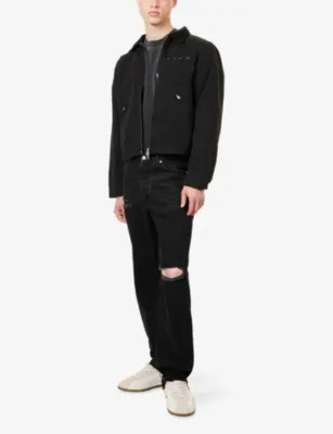 REPRESENT Corduroy-Collar Distressed Cotton Work Jacket detail 2