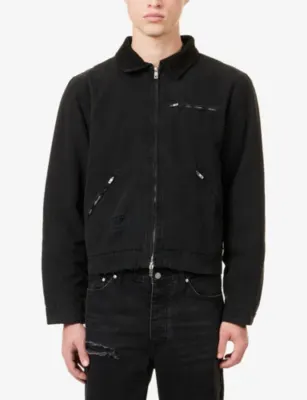REPRESENT Corduroy-Collar Distressed Cotton Work Jacket detail 3