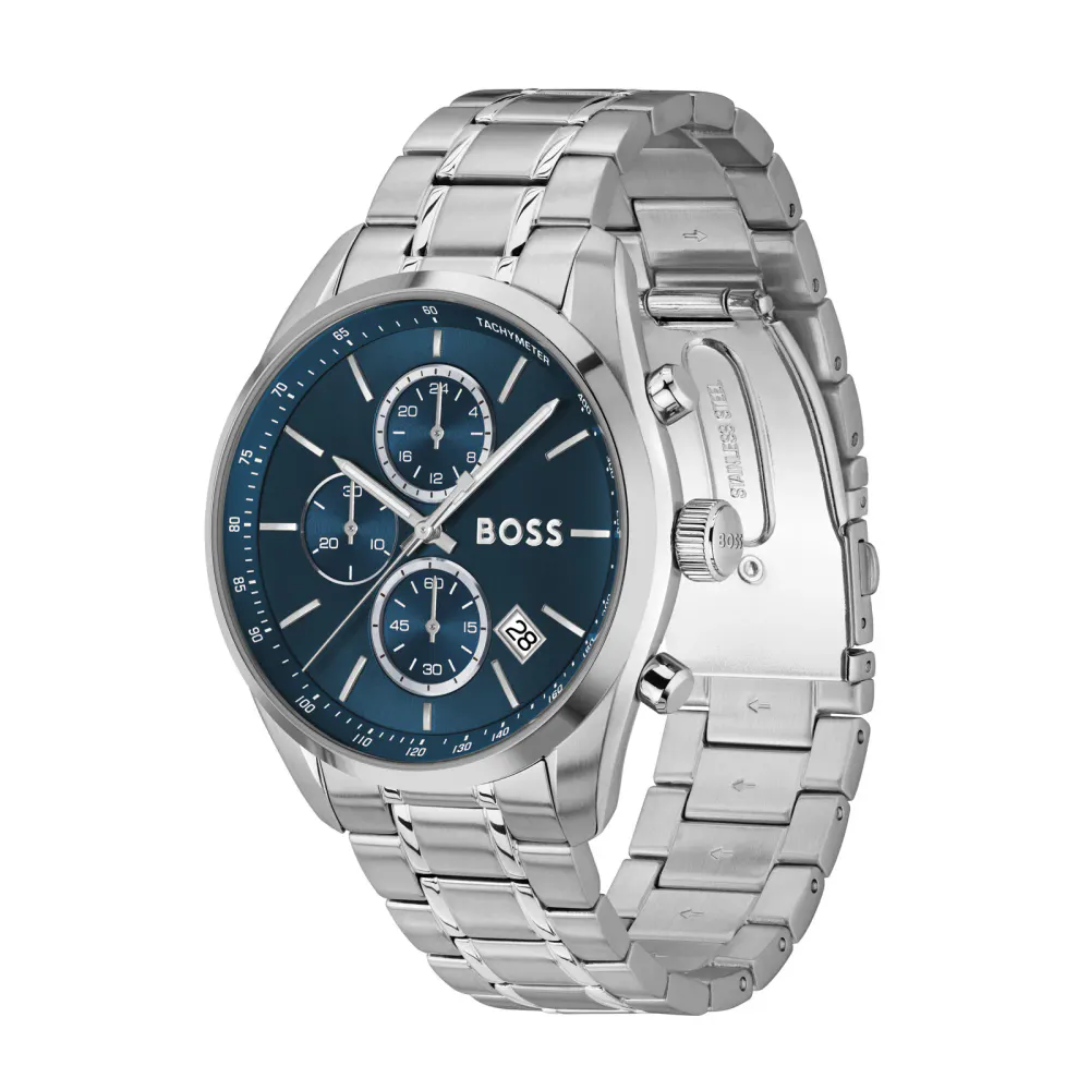 BOSS Grand Prix Mens Watch 44.5mm Blue in Blue, additional product view 2