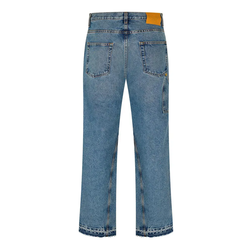 Gallery Dept Men's Wide Leg Jeans in Medium Wash, additional product view 2