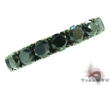 RINA - For Him FACTORY Black Diamond Eternity Wedding Ring 28457 in Rose Gold / 10 – Ring