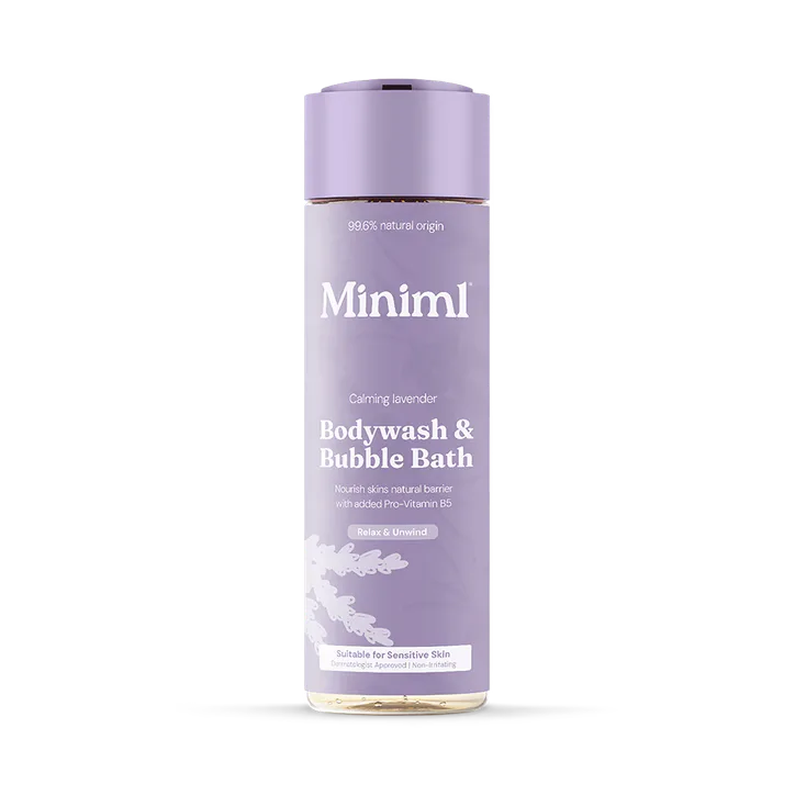 Miniml Body Wash & Bubble Bath Calming Lavender 400ml