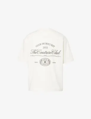 THE COUTURE CLUB Club De Soci Graphic-Print Cotton T-Shirt