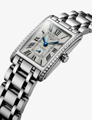 LONGINES L5.255.0.71.6 Longines DolceVita Stainless-Steel and 0.386ct Diamond Quartz Watch detail 3