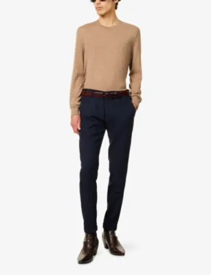 TOM FORD Long-Sleeve Crew-Neck Wool Knitted Jumper detail 2