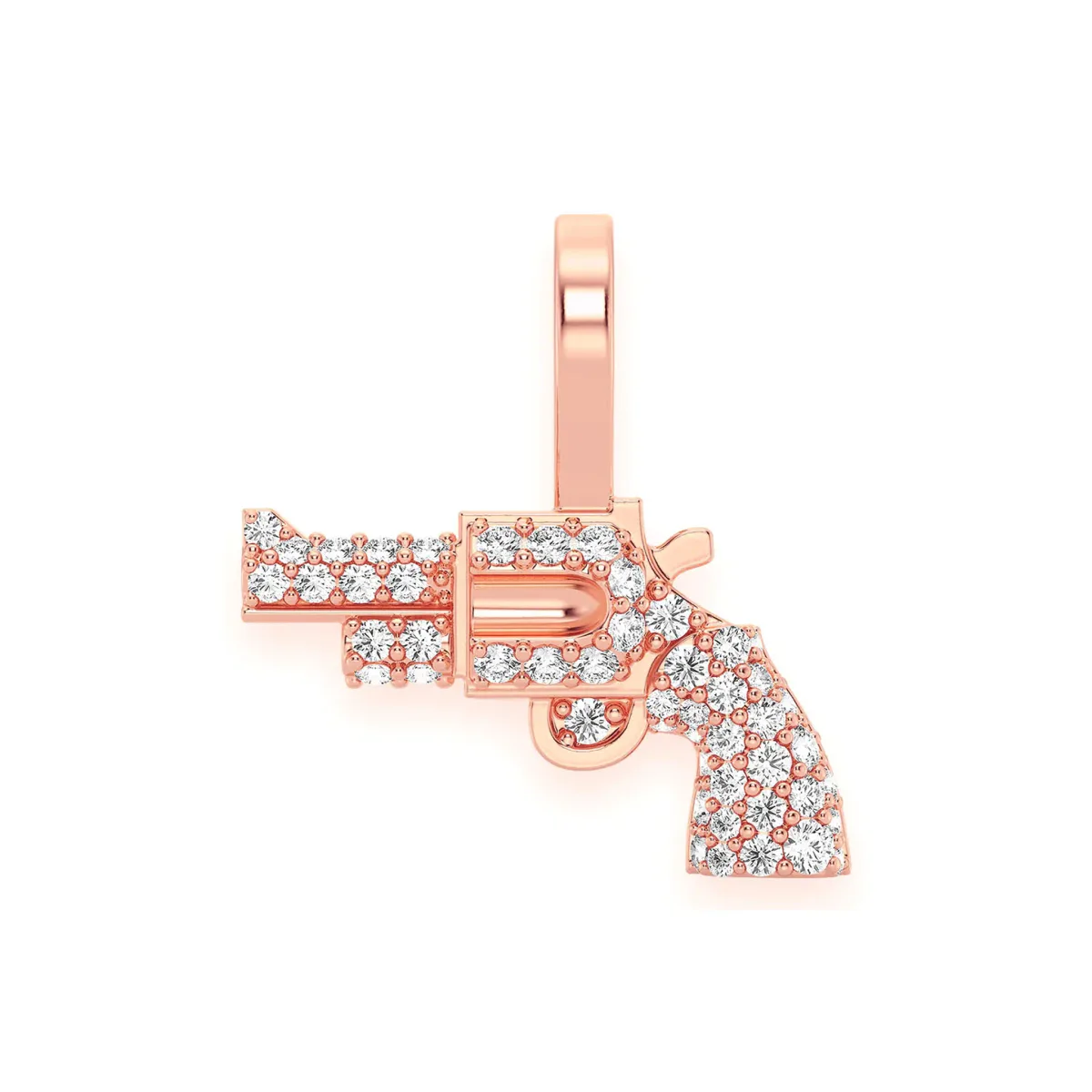 For Him Revolver Diamond Pendant in Rose Gold / Natural Diamond – Pendant