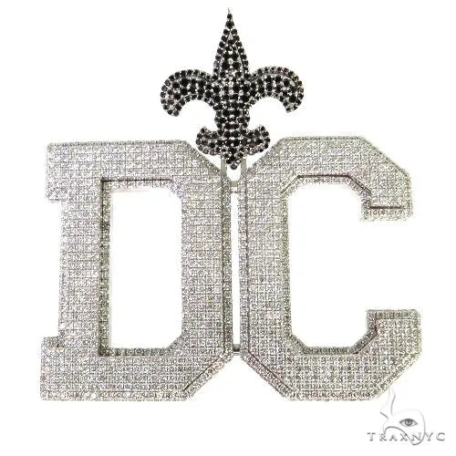 RINA - For Him CUSTOM Custom Made Diamond "DC" Pendant 67818 in Rose Gold – Pendant