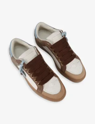 KURT GEIGER LONDON Southbank Tag Suede Trainers - EUR 43 / 9 UK MEN in DK.BRN COM, additional product view 2