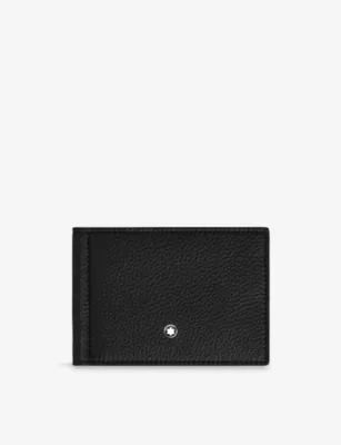 MONTBLANC Grained 6cc Leather Wallet with Money Clip