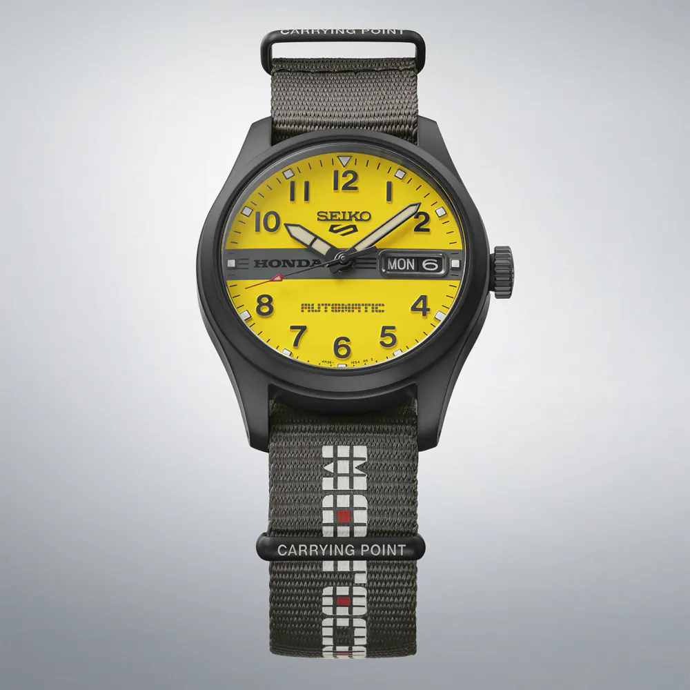 Seiko 5 Sports 5 Sports x Honda Motocompo Limited Edition 36.5mm Mens Watch detail 2