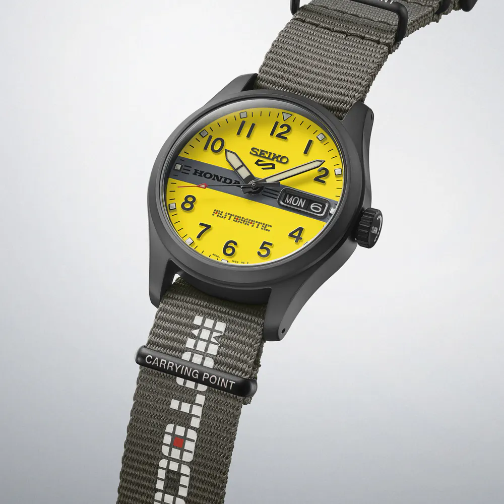 Seiko 5 Sports 5 Sports x Honda Motocompo Limited Edition 36.5mm Mens Watch detail 3