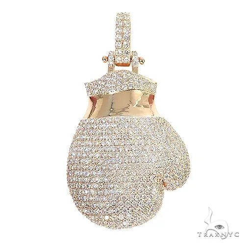 RINA - For Him CUSTOM Custom Made Diamond Boxing Gloves 66753 in Rose Gold – Pendant