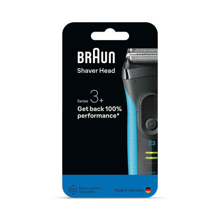 BRAUN Series 3+ Electric Shaver ORIGINAL Replacement Head, 32B