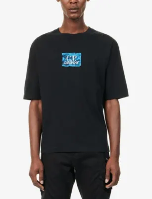 CP COMPANY Tile-Print Cotton T-Shirt detail 3