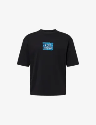 CP COMPANY Tile-Print Cotton T-Shirt