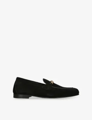 VERSACE Medusa Suede Loafers - EUR 44 / 10 UK MEN in BLACK – Mens | Loafers
