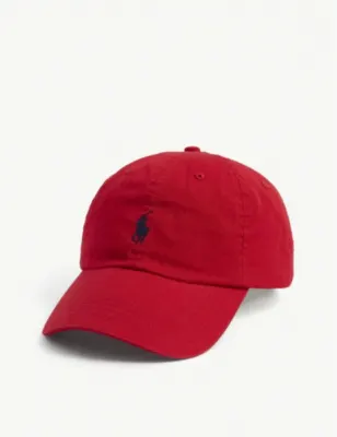 POLO RALPH LAUREN Pony logo-embroidered cotton chino ball cap - White Marlin Blue