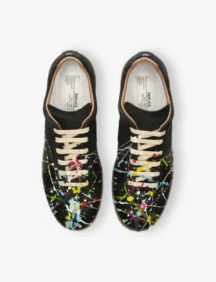MAISON MARGIELA Replica Painter Leather Low-Top Trainers - EUR 43.5 / 9.5 UK MEN detail 2