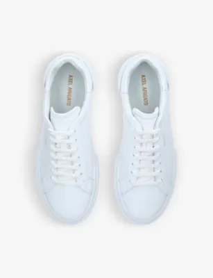 AXEL ARIGATO Atlas logo-embossed leather low-top trainers - EUR 46 / 12 UK MEN in WHITE, additional product view 2