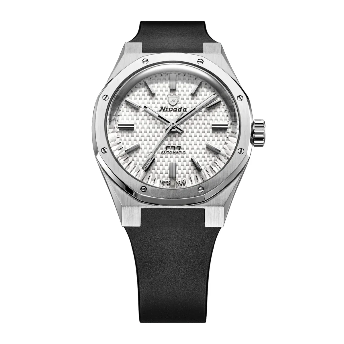 Nivada Grenchen F77 MK2 38mm Mens Watch White