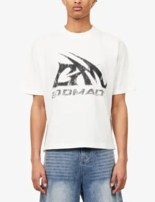GODMADE Logo-Print Crew-Neck Cotton T-Shirt detail 3
