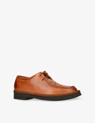 GRENSON Hubert Leather Derby Shoes - EUR 43 / 9 UK MEN in TAN, additional product view 3