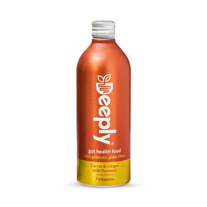 Deeply Gut Health Food With Prebiotic Plant Fibre Carrot & Ginger With Turmeric 455ml