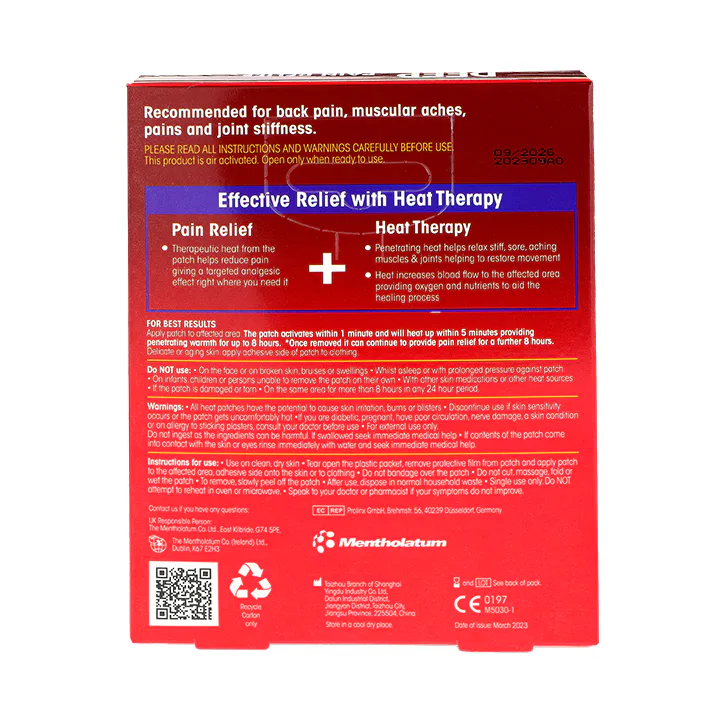 Deep Heat Pain Relief Heat 4 Patches, additional product view 2