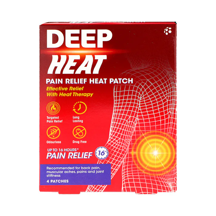 Deep Heat Pain Relief Heat 4 Patches