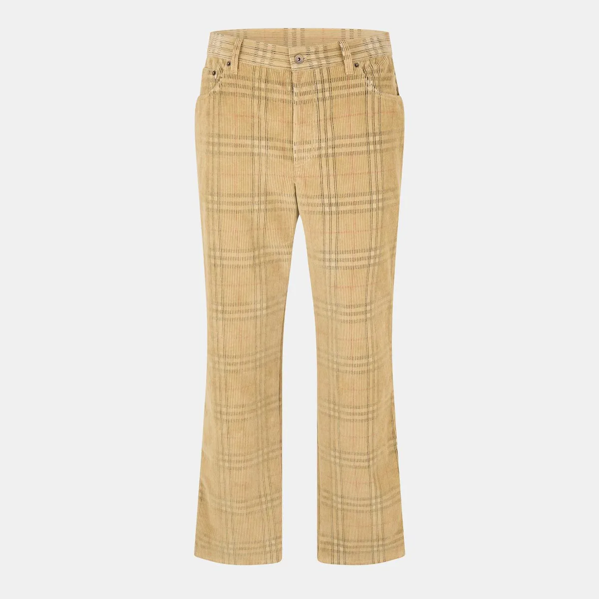 Burberry Men's Check Straight Leg Trouser