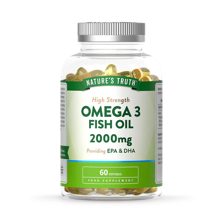 Nature's Truth Omega 3 Fish Oil 2000mg - 60 Softgels 60Softgel