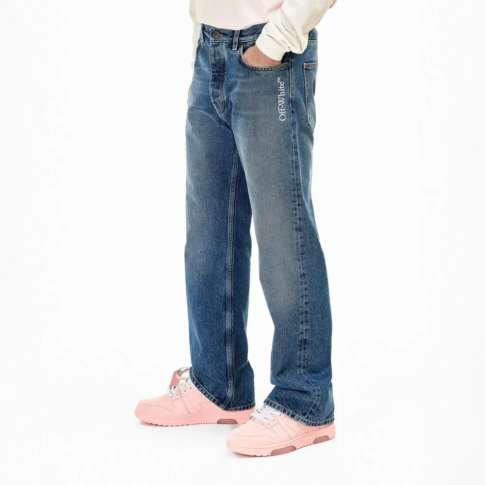 Off White Men's Half Arrow Straight Leg Jeans detail 3