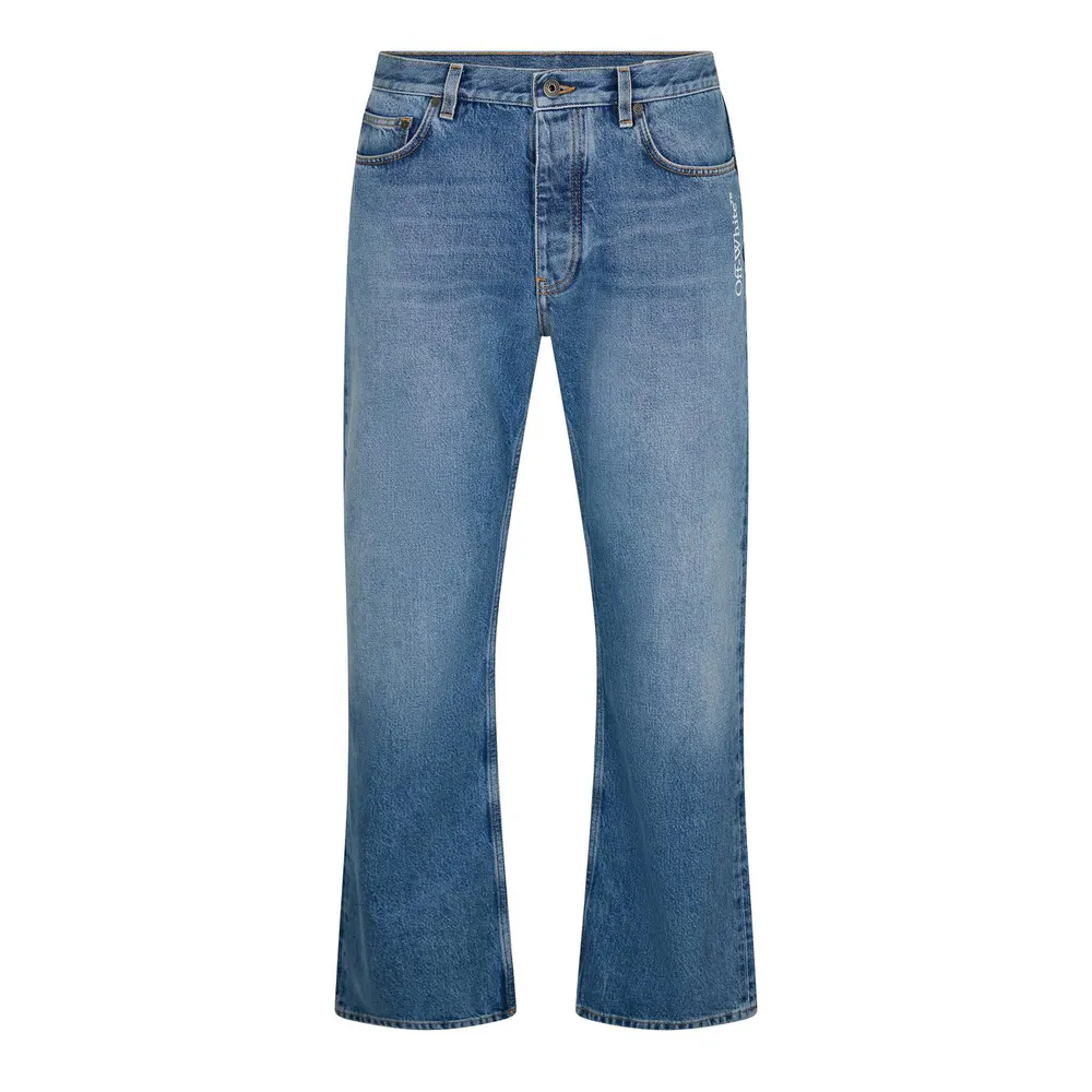 Off White Men's Half Arrow Straight Leg Jeans