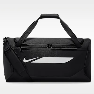 Nike Academy Football Duffel Bag (Medium, 60L) - Black/Black/White