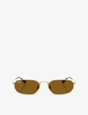 RAY-BAN RB3947 Irregular Metal Sunglasses