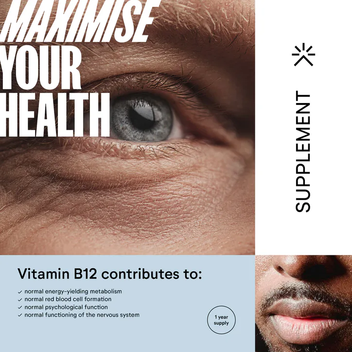 Numan Vitamin B12 Tablets High Strength – 1000mcg - B12 Vitamin - 365 Easy to Swallow Capsules - 1 Year Supply - B12 Supplement - Energy Supplements detail 3