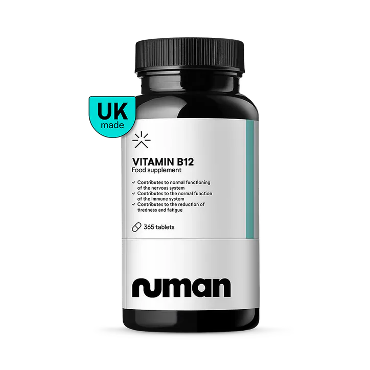 Numan Vitamin B12 Tablets High Strength – 1000mcg - B12 Vitamin - 365 Easy to Swallow Capsules - 1 Year Supply - B12 Supplement - Energy Supplements