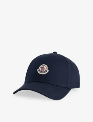 MONCLER Logo-Badge Cotton Baseball Cap