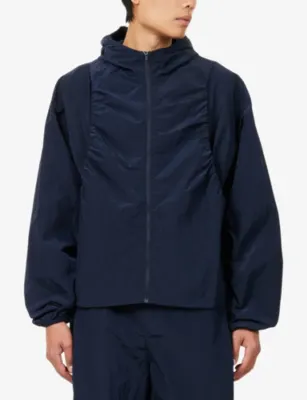 SEVENTH Ofunato Hooded Shell Jacket in DARK NAVY, additional product view 3
