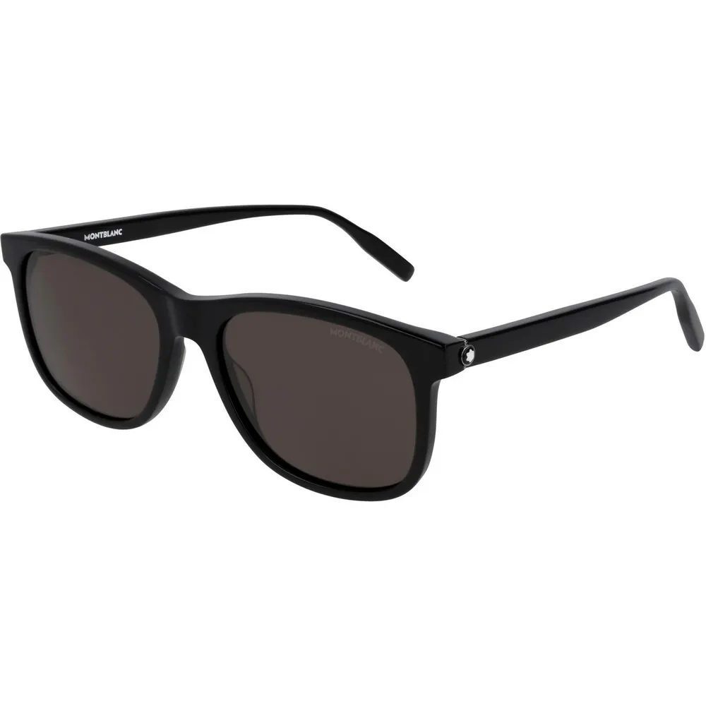 Montblanc Montblanc Mens MB0013S Acetate Full Rim Wayfarer Sunglasses